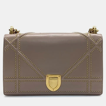 Indie Pink Leather Diorama Shoulder Bag