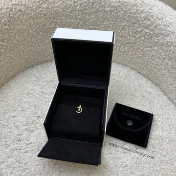Chanel COCO Single Earring Clip in 18K Yellow Gold with 1 Diamond (Ref. J13307)