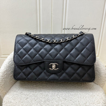 Chanel Jumbo Classic Flap DF in Black Caviar and SHW
