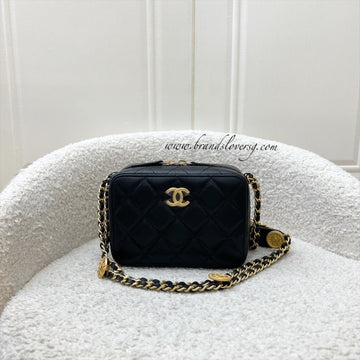 Chanel Twist Your Buttons Mini Camera Bag in Black Caviar and AGHW (Model: AP2858)