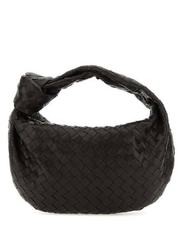 Luxury Bottega Veneta Teen Jodie Intrecciato Leather Tote Bag Brown