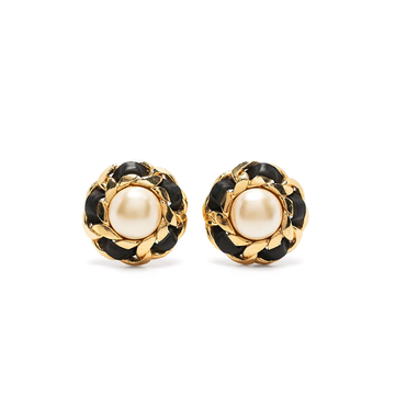 1970's Pearl Button Earrings