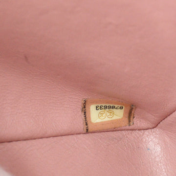 Top Quality Chanel 2003-2004 Pink Leather Jumbo Classic Flap Shoulder Bag