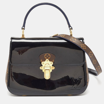 Louis Vuitton Black Vernis Leather And Monogram Canvas Cherrywood Pm Bag
