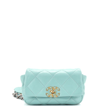 CHANEL 19 Belt Bag Quilted Leather