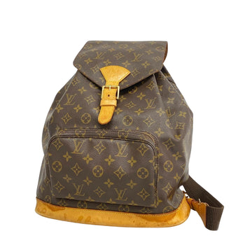 Louis Vuitton Montsouris Gm  Canvas Backpack Bag