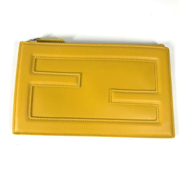 Fendi  Leather Clutch Bag Pouch ()