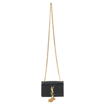 Classic Monogram Tassel Crossbody Bag Leather Small