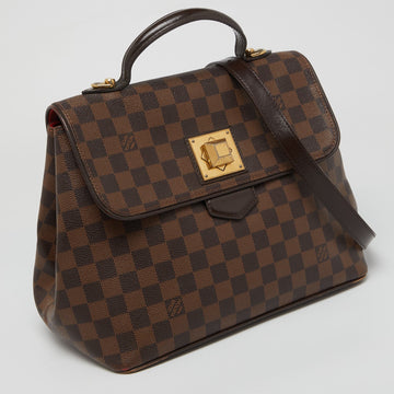 Louis Vuitton Damier Ebene Canvas Bergamo Mm Bag