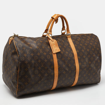 Louis Vuitton Monogram Canvas Keepall Bandouliere 60 Bag