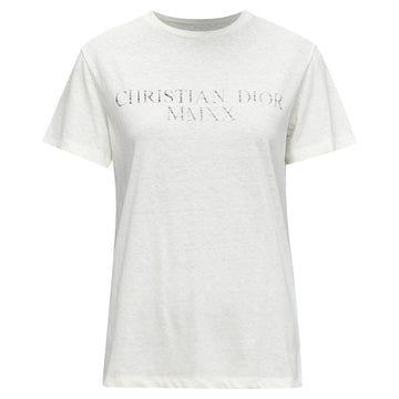 Dior MMXX Together Apart Print Washed Cotton Linen Sleeve Tshirt