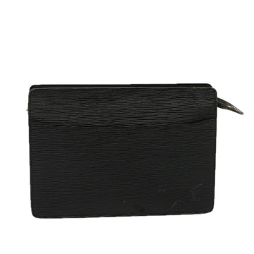 Louis Vuitton Epi Pochette Homme Clutch Bag Black Noir