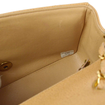 Top Quality Chanel 1994-1996 Beige Leather Small Diana Shoulder Bag