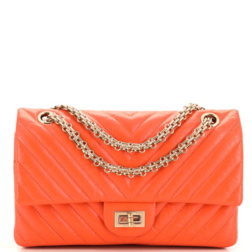 CHANEL Reissue 2.55 Flap Bag Chevron Aged Calfskin 225