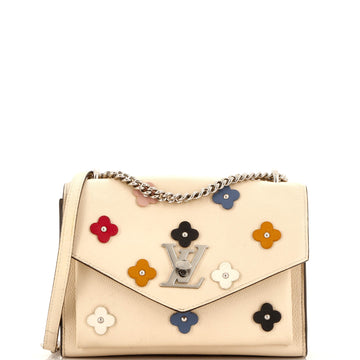 Mylockme Handbag Flower Embellished Leather BB