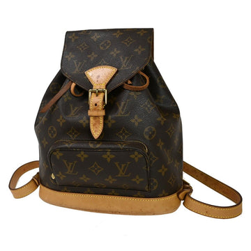 Louis Vuitton Montsouris Mm  Canvas Backpack Bag