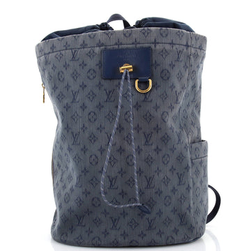 Chalk Backpack Monogram Denim