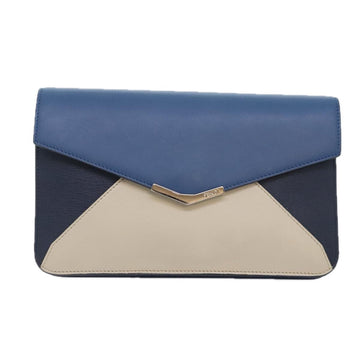 Fendi 2Jours  Leather Clutch Bag
