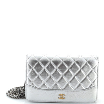 CHANEL Gabrielle Wallet on Chain Quilted Aged Calfskin