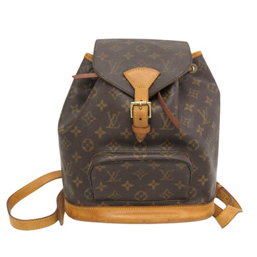 Louis Vuitton Montsouris Mm  Canvas Backpack Bag