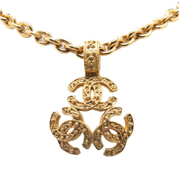 Chanel Triple Coco Mark Necklace