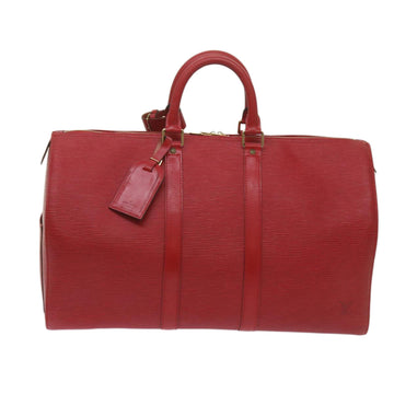 Louis Vuitton Keepall 45  Leather Travel Bag