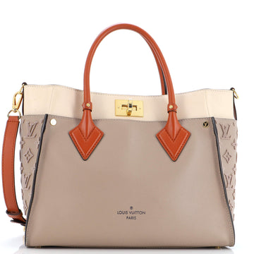 On My Side Tote Monogram Tuffetage Leather MM