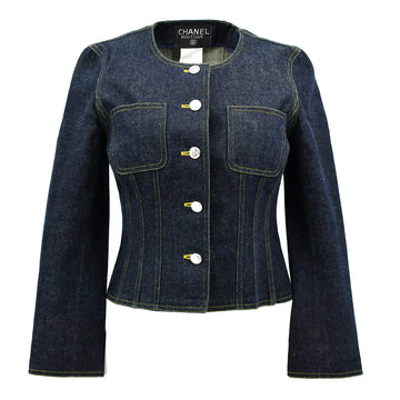Top Quality Chanel Leather/denim Jacket