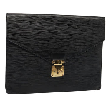 Louis Vuitton Senateur  Leather Clutch Bag