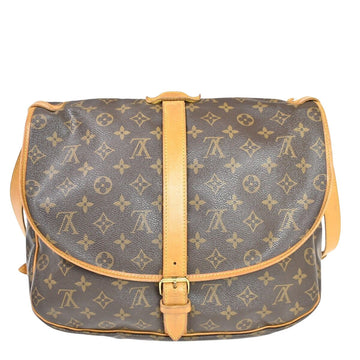 Louis Vuitton Saumur 35  Canvas Shoulder Bag