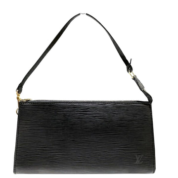 Louis Vuitton Pochette Accessoire  Leather Clutch Bag