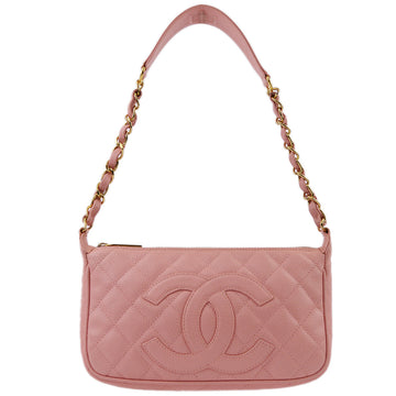 Top Quality Chanel Pink Leather Hobo Chain Handbag