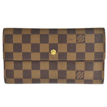 Louis Vuitton Portefeuille Sarah  Canvas Wallet