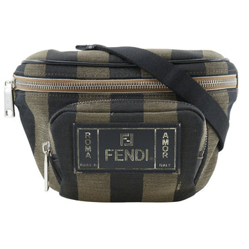Fendi Pecan  Canvas Clutch Bag