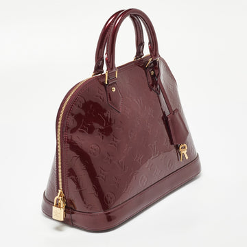 Louis Vuitton Amarante Monogram Vernis Alma Pm Bag