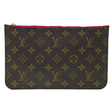 Louis Vuitton Neverfull Pouch  Canvas Clutch Bag