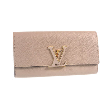 LOUIS VUITTON Taurillon Clemence leather IC chip purse lid