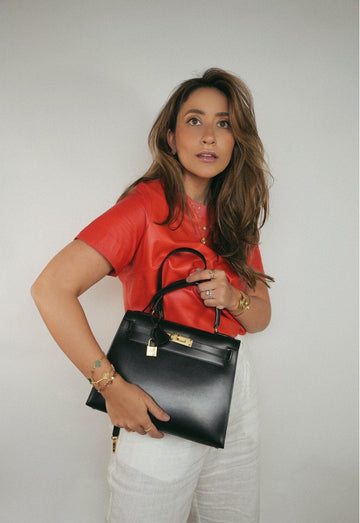Kelly Sellier 28 Black Box leather  (Y) Stamp