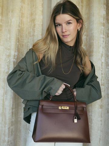 Kelly Sellier 32 Brown/ Noisette Box leather  [B] Stamp