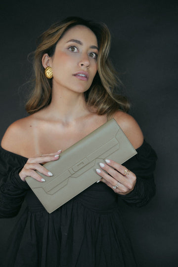 Shadow Birkin Cut Clutch Beige Marfa leather B Stamp