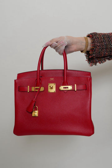 Birkin 30 Rouge Casaque Veau leather  X Stamp