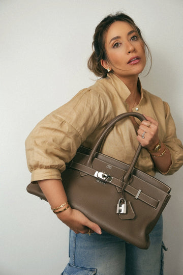 Shoulder Birkin 42 Etoupe Togo Palladium Plated [M] Stamp