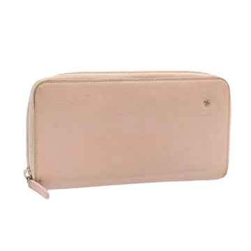 Top Quality Chanel Camelia Zip Around Wallet Leather Pink CC Auth am1797g