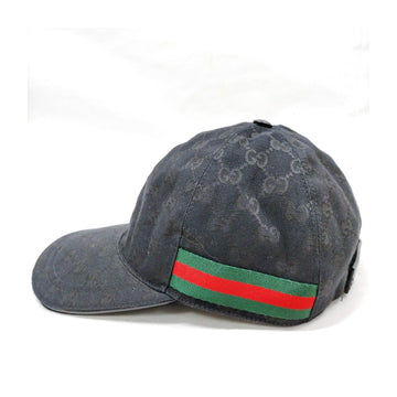 Gucci Cap GG Sherry Line Black Polyester