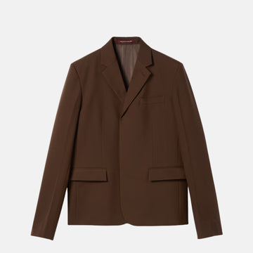 Embossed Wool Gabardine Jacket