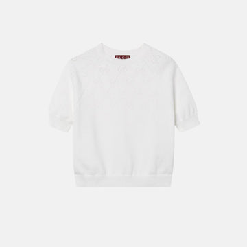 GG Cotton Crewneck Top