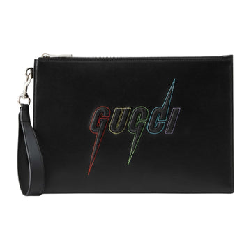 GUCCI Pouch with Gucci Blade Embroidery