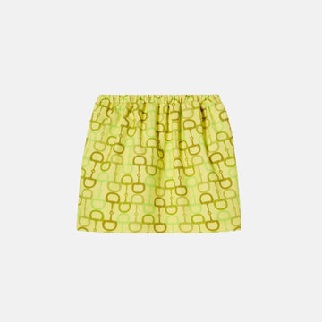 Printed Cotton Mini Skirt