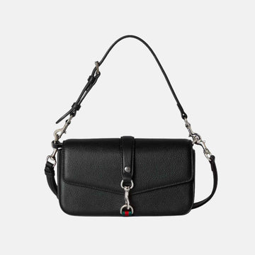 Small Crossbody Bag With Hook Closure