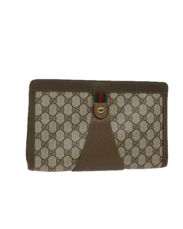 Beige Canvas Gucci Clutch